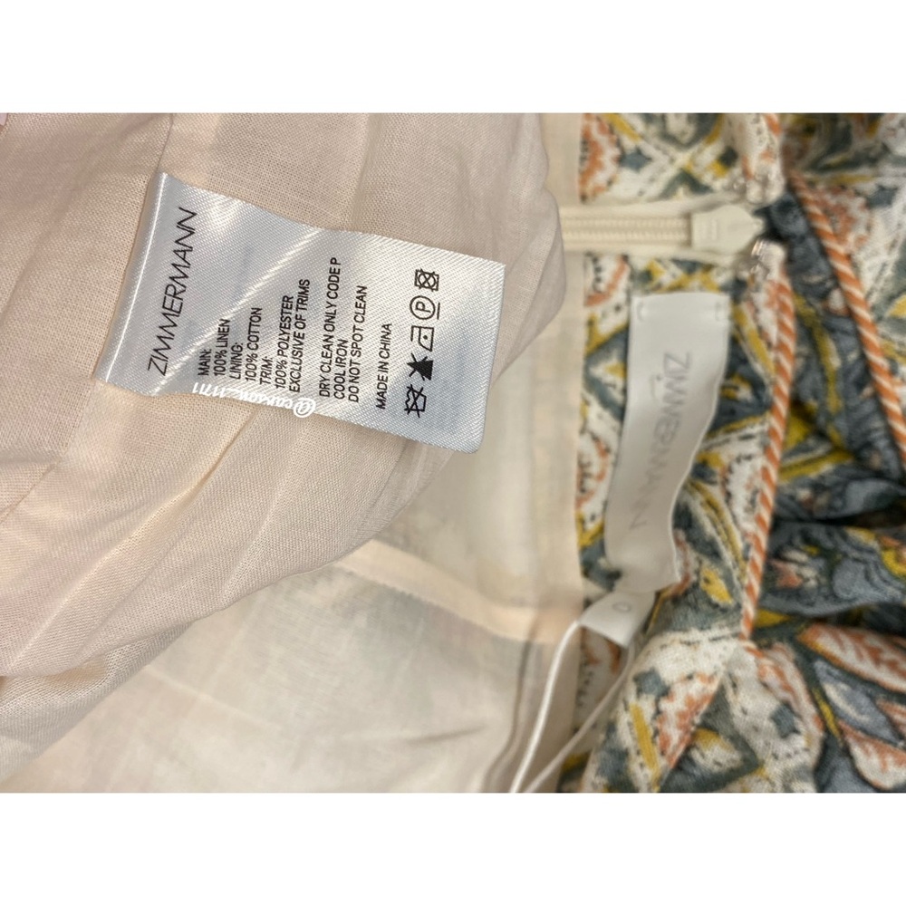 Zimmermann Edie Tie Mini Dress - Picture 8 of 9